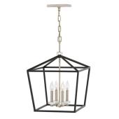 lampa vilagitas fuggesztek festett fem keret gyertyaizzo fekete lanc  .jpg